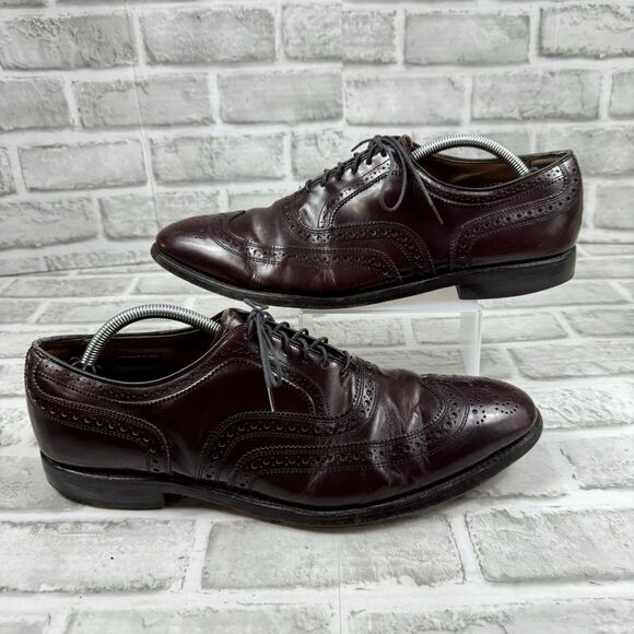 Allen Edmonds McAllister Wingtip Shoes Handcrafted Size 12 D Men Made In USA - Picture 1 of 13